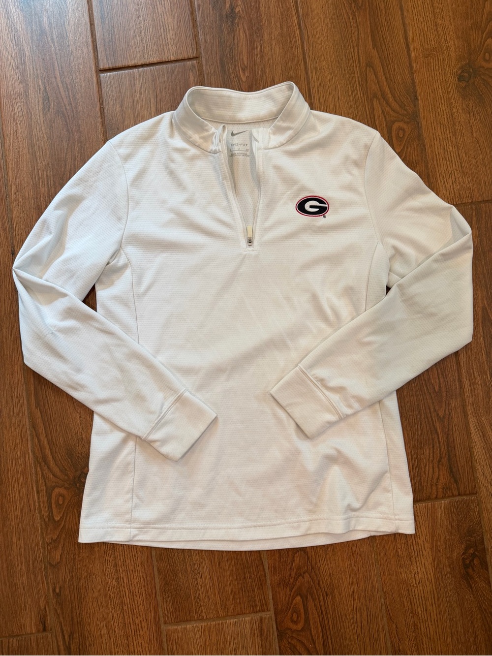 Nike White Women's Quarter-Zip Pullover UGA / women’s small
